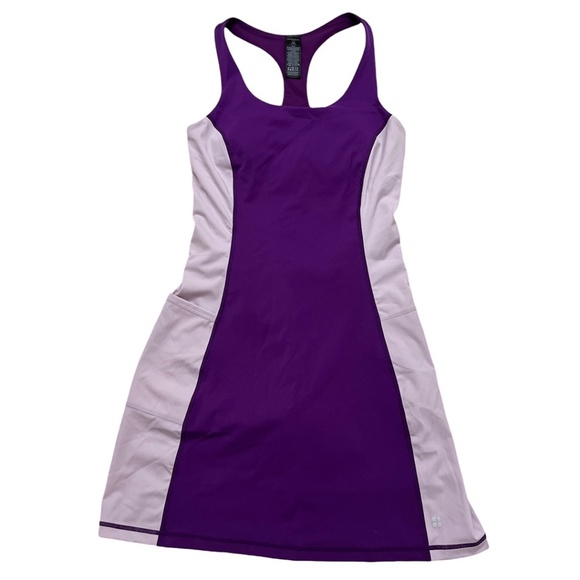 Sweaty Betty Power Workout Dress Purple Lavender Color Block XS Size 4 - Picture 1 of 16